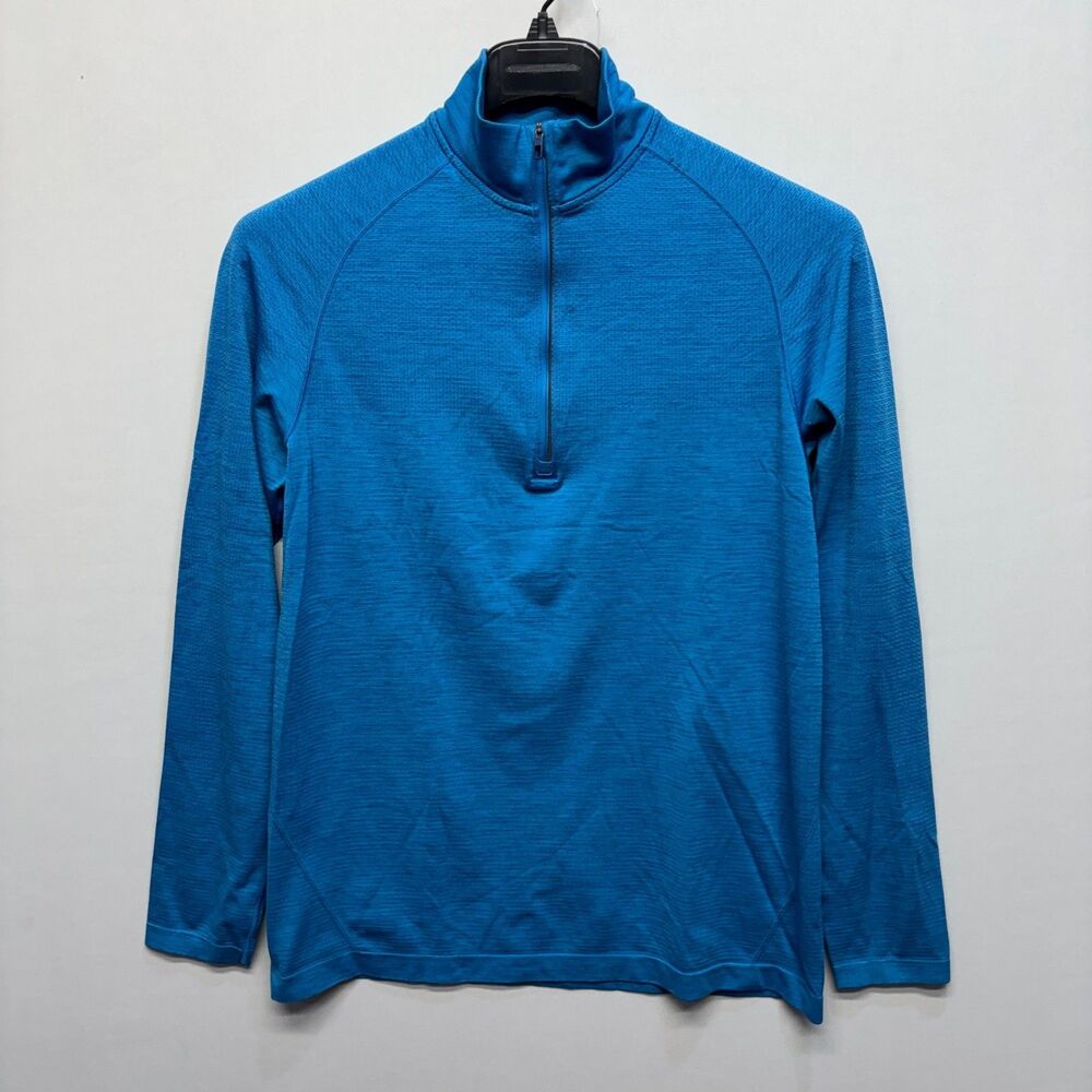 Lululemon Men Metal Vent Tech 1/2 Zip Pullover Shirt Top Size Medium D095 -12